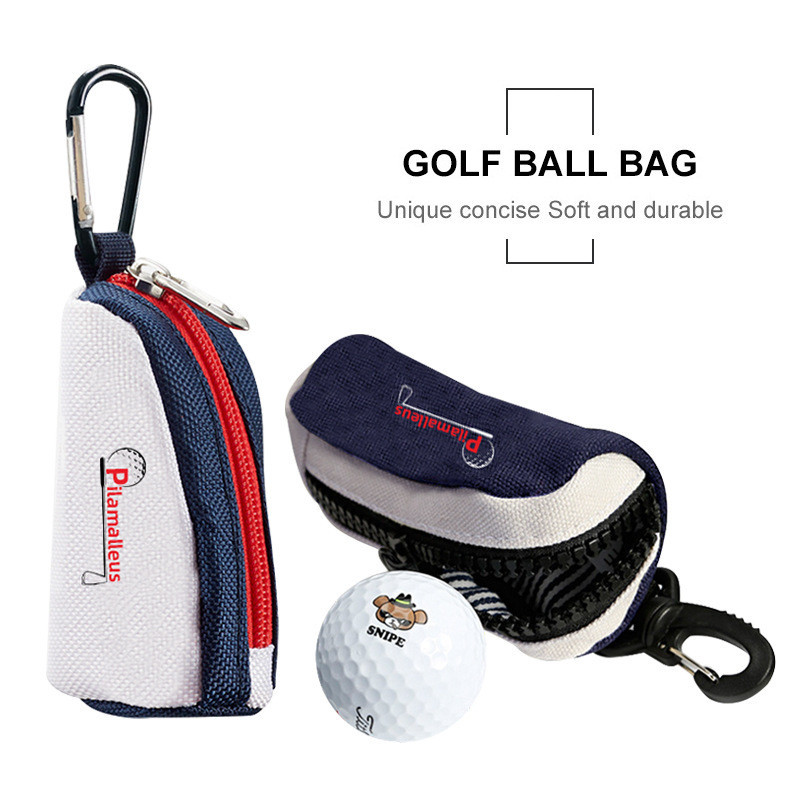 高爾夫裝備 高爾夫球 小腰包球袋 骷髏頭旺柴配件包裝2粒球 運動便攜裝球袋 球包 高爾夫訓練器械