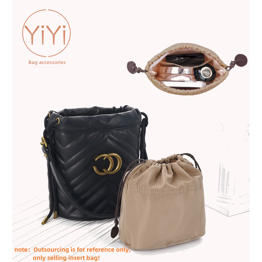 [YiYi] 插入收納袋適合 GG marmont 迷你水桶包收納袋插入袋內錢包袋內襯內袋