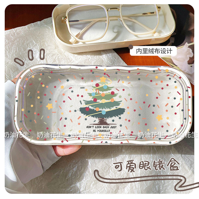 禮物透明眼鏡盒高顏值近視眼鏡收納盒多彩ins近視眼鏡盒
