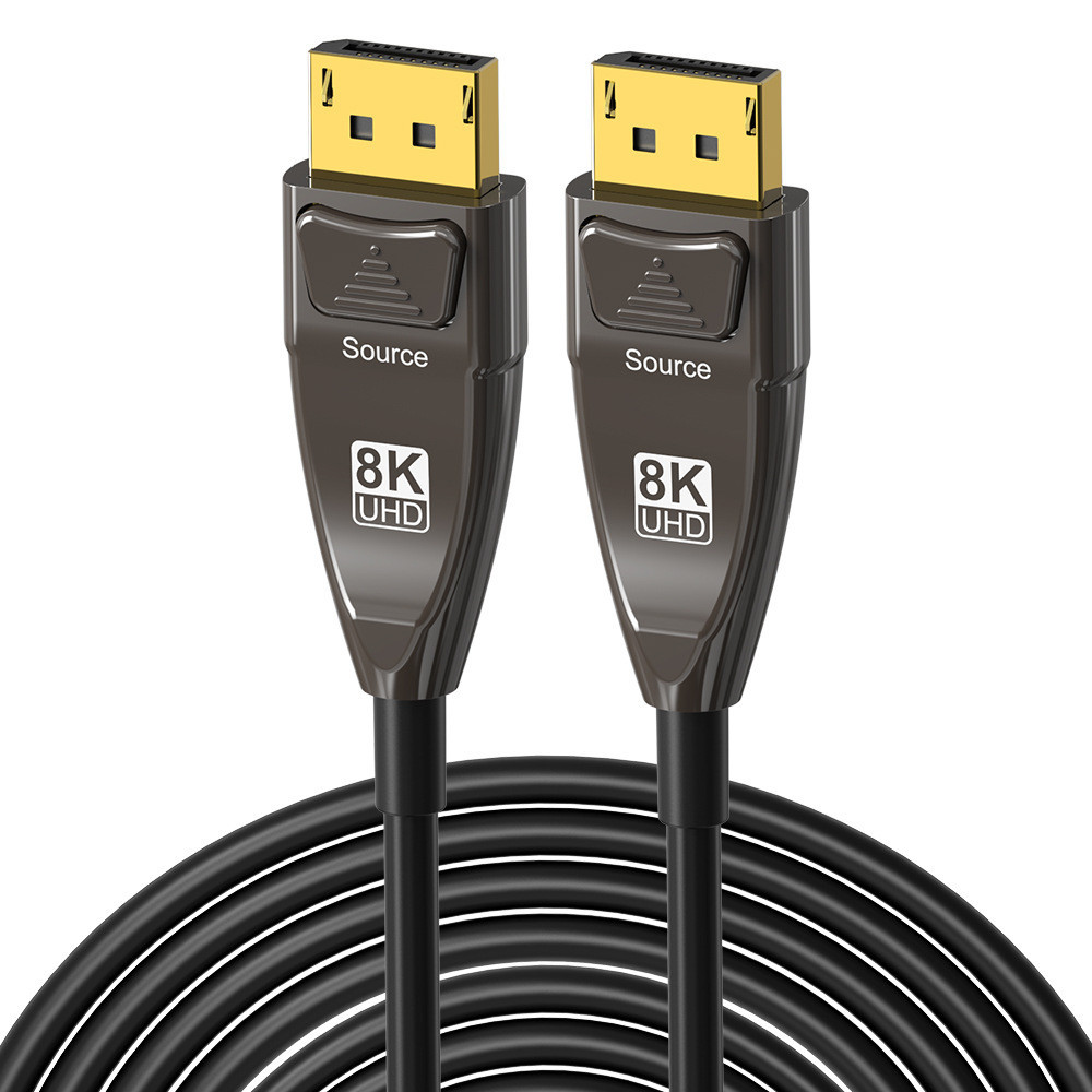 DP光纖線1.4版8K頻道高重新整理率4K/144Hz高清連接線電競顯示器電腦