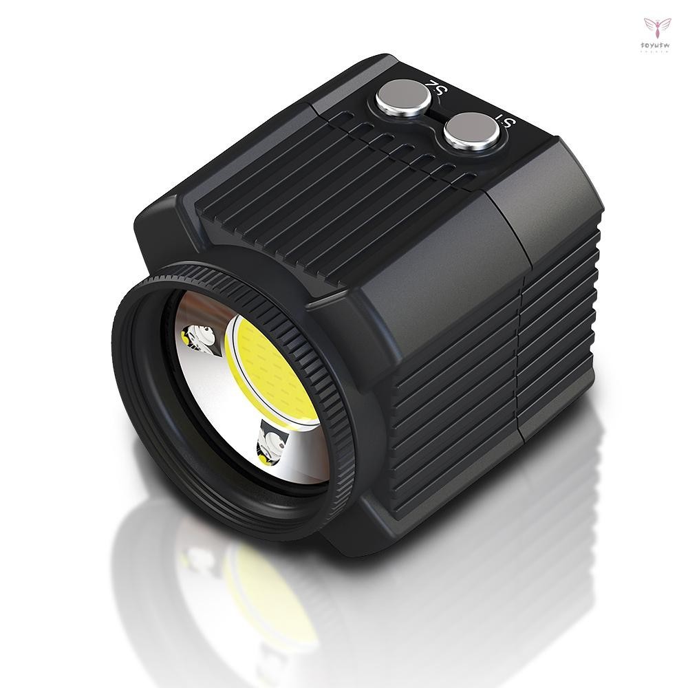 迷你可充電 LED 視頻燈潛水攝影燈水下 60M 防水 IPX8 野營照明,適用於 DJI 無人機//數碼單反相機/攝像