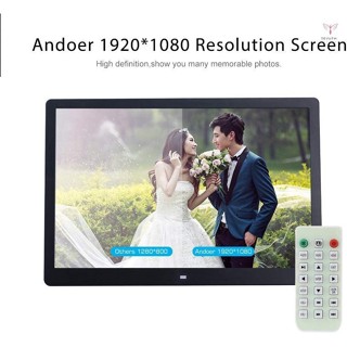 ANDOER Uurig)安多爾 15.6 英寸 1080P LED 數碼相框高分辨率 1920*1080 廣告機 MP