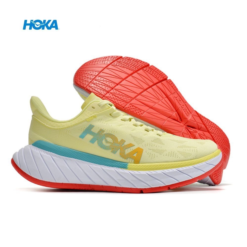勁爆價！ HOKA ONE Carbon X 2 男士女士休閒運動鞋減震公路跑步鞋訓練鞋