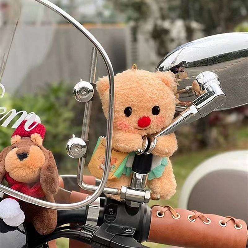 麵包小熊磁吸電動車裝飾配件可愛電單車腳踏車可拆創意掛件 RRCf