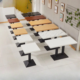 【平安樹】全臺免運 餐桌椅組合 奶茶店 餐廳桌子 方桌 餐飲裝置 咖啡桌 餐桌 飯桌 實木餐桌 高腳桌 洽談桌 吧檯桌