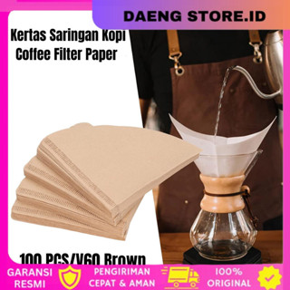 咖啡濾紙咖啡濾紙 V60 2-4 杯 100 PCS V02 棕色