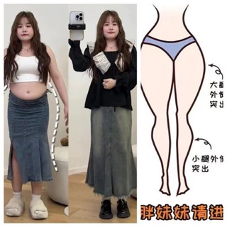 S-5XL 大尺碼中長裙 半身裙 牛仔裙 梨形身材顯瘦牛仔半身裙女大碼復古遮肚子法式魚尾裙