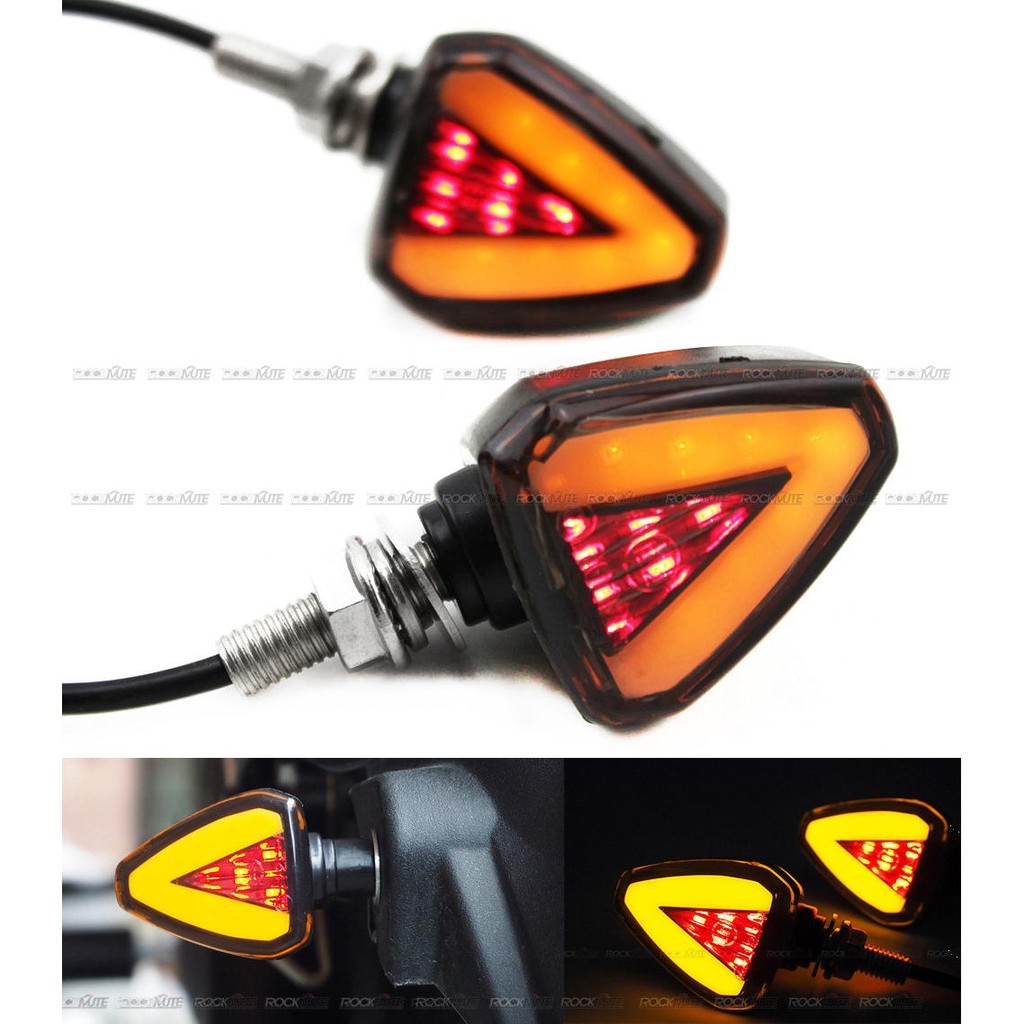 新品 適用川崎Versys 650/KLE/1000/KLZ ZRX1200改裝摩托前後LED轉向燈