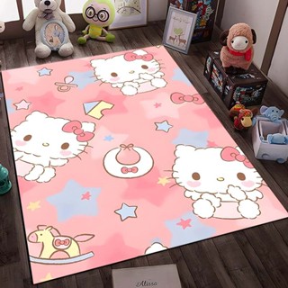 三麗鷗hello Kitty防滑大號3D地毯客廳兒童臥室沙發門墊裝飾兒童地毯