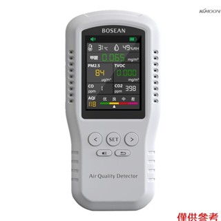 甲醛檢測儀器 高精度專業新房測甲醛儀器 家用室內8合1空氣質量測試儀（甲醛/PM2.5/一氧化碳/二氧化碳/溫度/溼度/