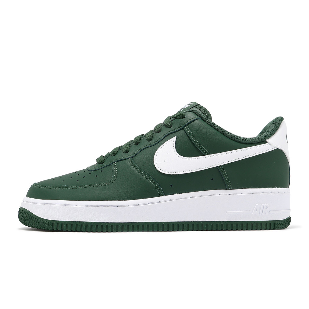 Nike 休閒鞋 Air Force 1 07 男鞋 綠 白 復古 AF1 運動鞋 [ACS] FJ4146-300