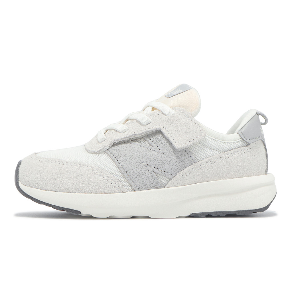 New Balance 童鞋 370 小童 寬楦 灰 米白 嬰兒鞋 學步鞋 魔鬼氈 NB [ACS] NW370AA-W