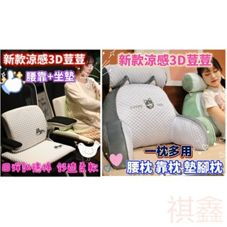 升級款腰枕 靠墊 坐墊 涼感坐墊 辦公室坐墊 椅墊 涼感椅墊 沙發靠墊 3D荳荳涼感靠枕