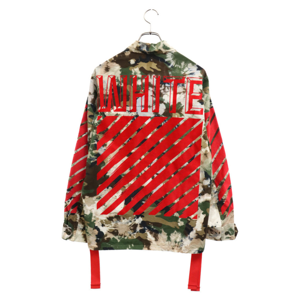 Off-White KURO MILITARY MiLi CAMO Ohh! WHITE夾克外套白色 日本直送 二手