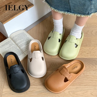 IELGY BIRKENSTOCK 時尚平底懶人踢穆勒勃肯鞋頭半拖女