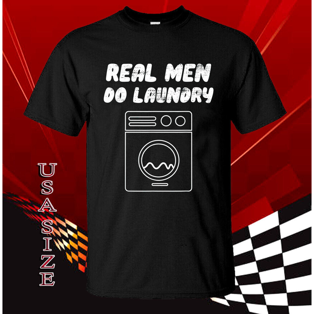 新款襯衫 Real Men Do Laundry Great Idea T 恤美國