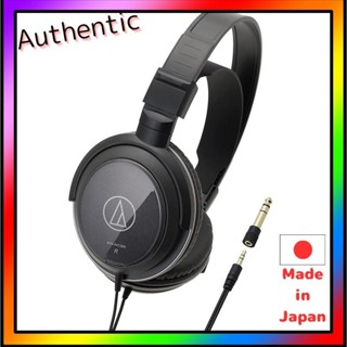 【日本直郵】铁三角 ATH-AVC300 有线耳机线 3 米/6.3 毫米标准/3.5 毫米迷你连接 黑色