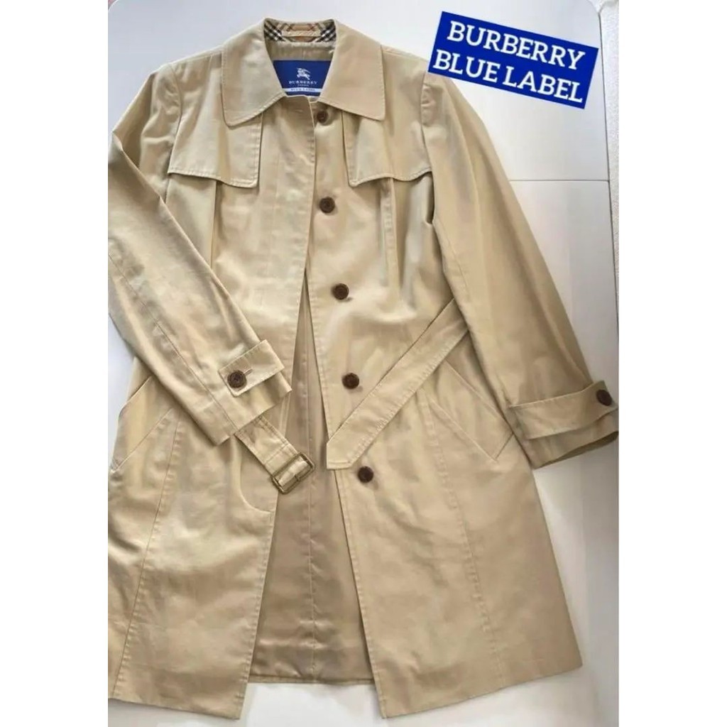 Burberry 博柏利 外套 長版風衣 大衣 藍標 mercari 日本直送 二手
