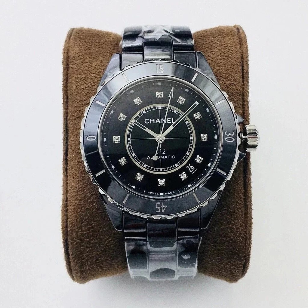 Amor-匠心之作 J12腕錶機械背透男女手錶 尺寸38mm 搭載原裝機械機芯.原裝一致的精緻陶瓷手錶.