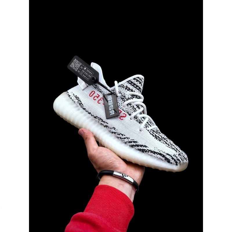 [原創和可用] Yeezy Boost 350 V2'white zebra' 中性籃球鞋網球運動鞋 Shoes36-4