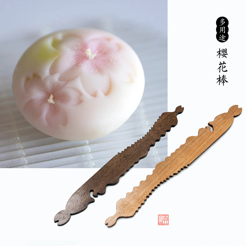 和果子教學工具 日本和果子工具 櫻花棒壓花模具 櫻花切模多功能模具 端木唐菓 和菓子工具套裝