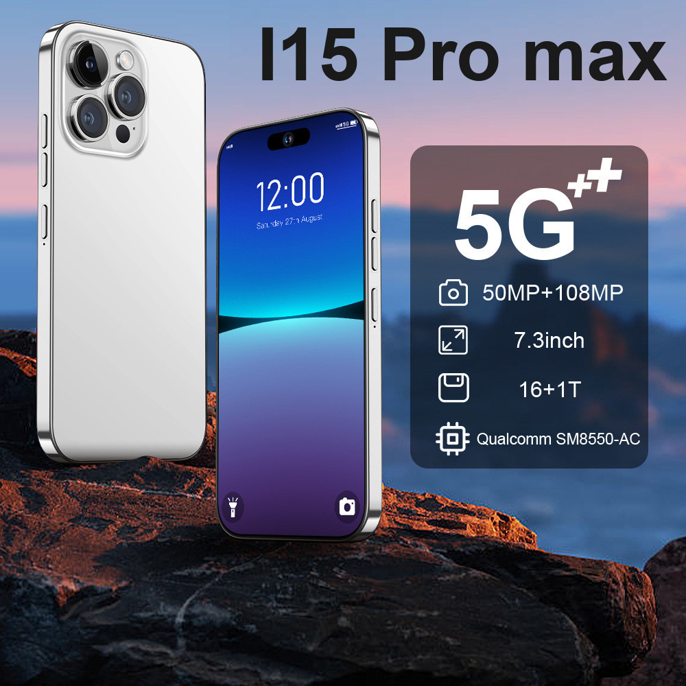 智能手機i15 pro max 6G+128GB八核4G全網通 7.3寸安卓快充繁體中文 已裝谷歌 可下載line