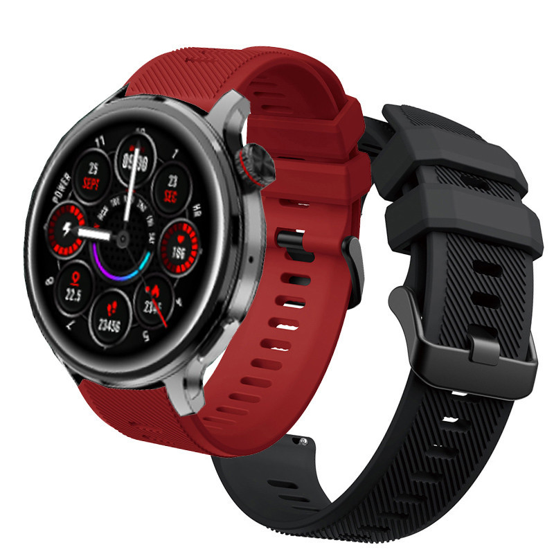 North EDGE GT6 PRO 智能手錶矽膠錶帶適用於 North EDGE GT5 PRO 智能手錶錶帶腕帶錶帶