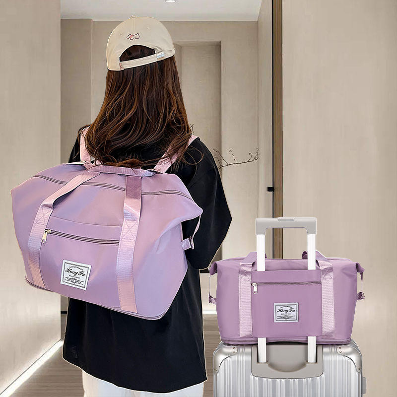 雙肩背包可擴容新款可套拉杆箱輕便時尚旅遊背包高檔旅行包待產包
