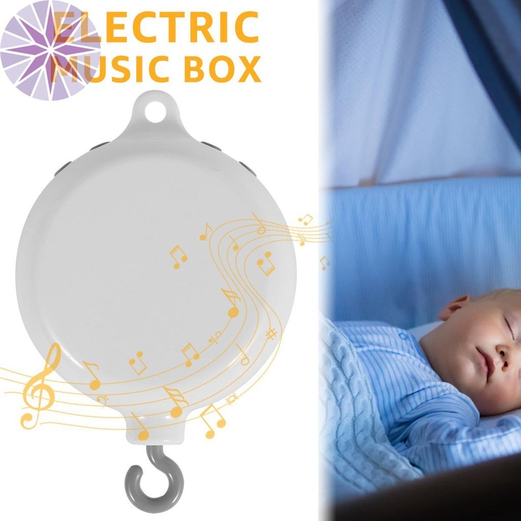 嬰兒移動音樂盒嬰兒床移動音樂盒嬰兒移動旋轉音樂盒電池供電嬰兒床移動電機具有 3 種模式(僅轉動/僅音樂/轉動和音樂)35