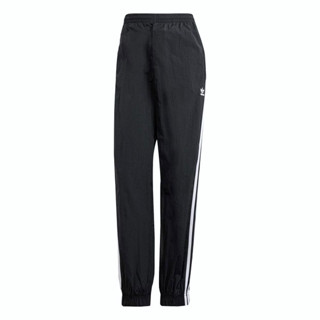 Adidas 3 S Cuffed Pant IU2530 女 長褲 運動 休閒 復古 三葉草 尼龍 彈性褲口 黑