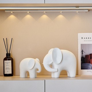 電視櫃裝飾擺件簡約大象一對家居玄關客廳酒櫃藝術裝飾品