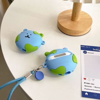 現貨地球自嘲熊Airpods4耳機殼AirpodsPro矽膠保護殼1代3代耳機套蘋果無線藍牙耳機包防摔四代保護套新三代