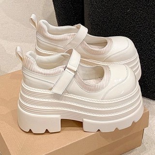 特價！F&X 個性厚底鞋10cm樂福鞋女2025年春季新款小個子增高小皮鞋大頭鬆糕女單鞋