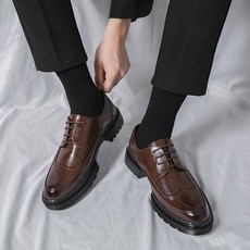 現貨 皮鞋男士英倫韓版尖頭皮鞋漆皮黑色潮鞋商務正裝休閒抽繩亮面大尺碼男鞋 正裝皮鞋 休閒皮鞋 工作鞋 商務皮鞋 經典皮鞋