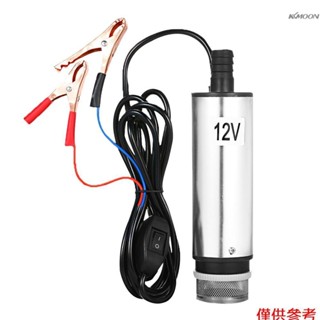 DC12/24V 直流抽油泵 不鏽鋼抽油泵抽水泵吸油泵 60W YJ015-C(銀色) 12V