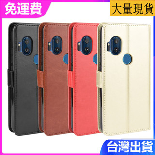 適用Motorola One Hyper手機殼摩托羅拉OneHyper翻蓋皮套瘋馬紋殼