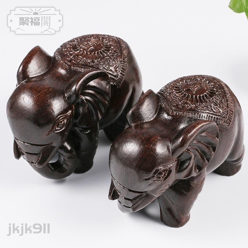 【🔥新店免運🔥】黑檀手擺件 大象擺件 獅子印章 石頭沉 大象 貔貅 文昌塔 貔貅 擺飾