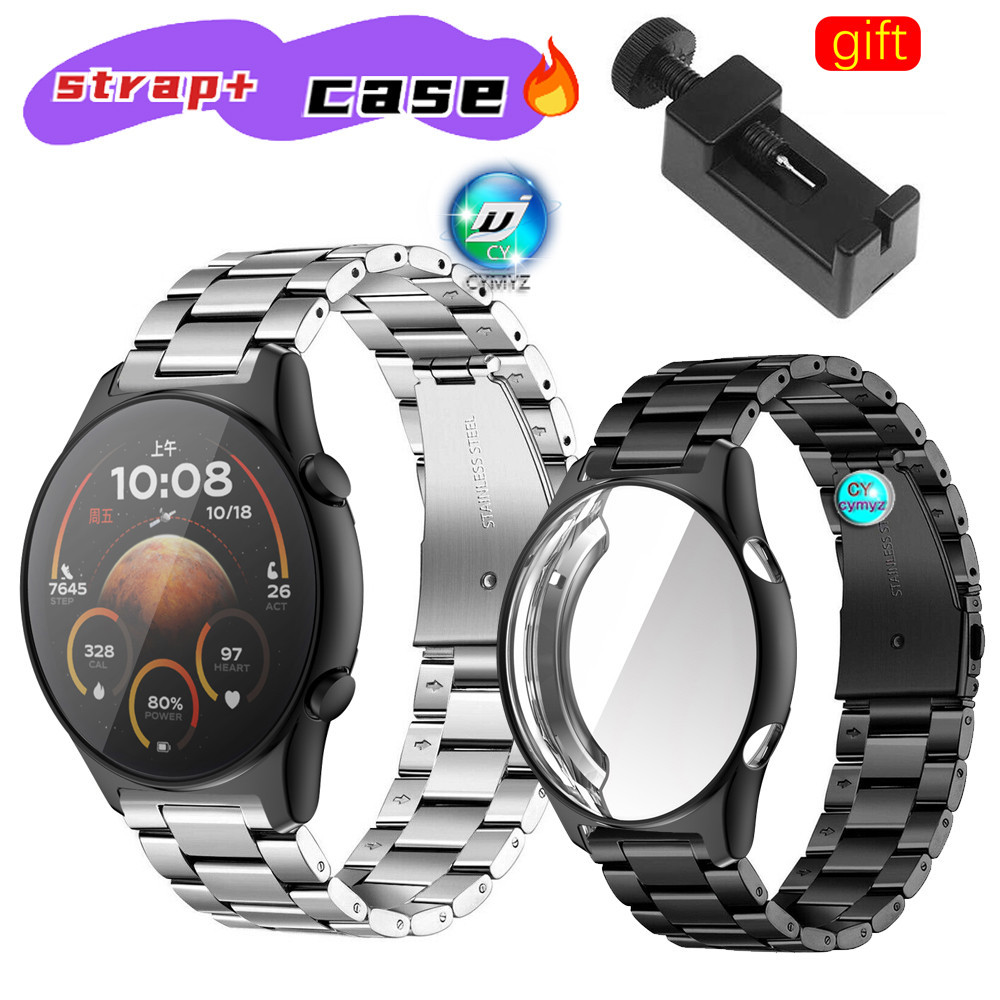 Honor Watch GS 3 GS 4 錶殼保護殼錶帶金屬錶帶錶帶 HONOR Watch GS 3 GS 4 錶帶