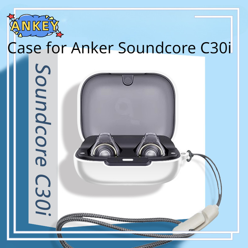 適用於 Anker Soundcore C30i 保護套矽膠可愛卡通保護套藍牙耳機殼耳機便攜