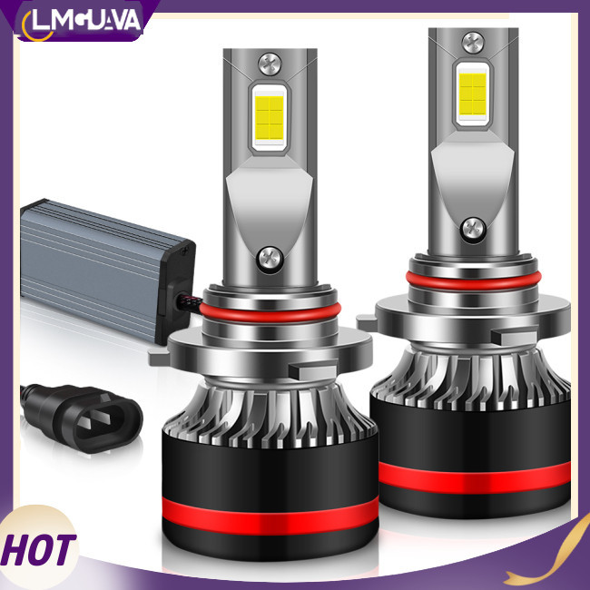 Lmg M8 汽車 LED 燈泡遠光燈/近光燈集成大燈燈泡 6000LM 300% 超亮 LED 鹵素更換燈泡