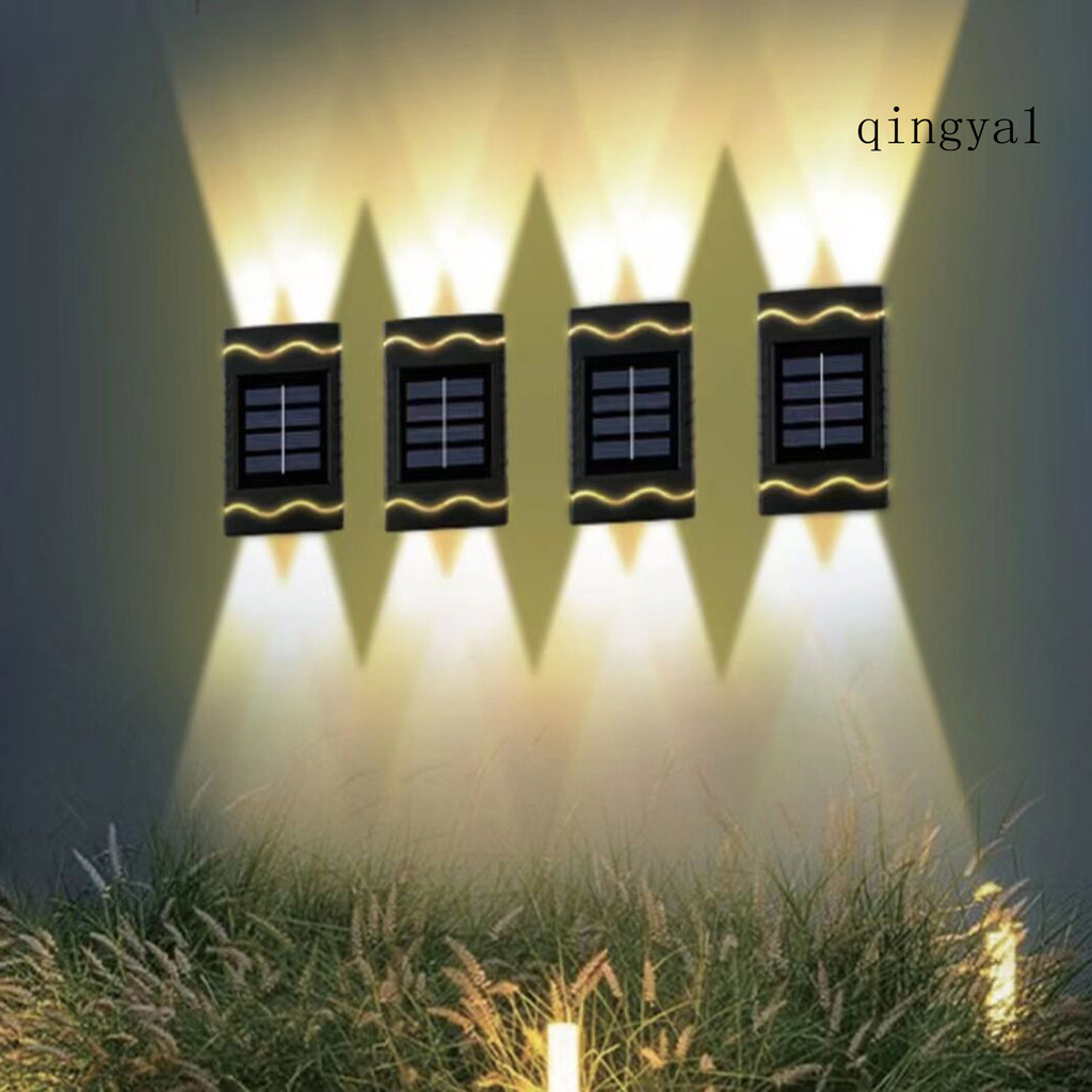 (園藝) 戶外花園太陽能燈裝飾牆佈置發光環境壁燈家用壁燈防水太陽能庭院壁燈