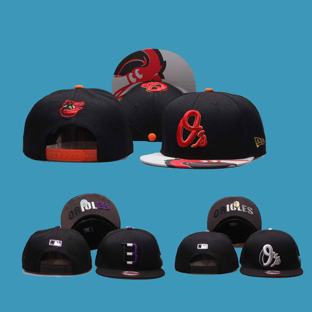 MLB 調整帽 巴爾的摩金鶯隊 Baltimore Orioles 復古平簷帽 男女通用 可調整 彎簷 嘻哈帽 運動帽