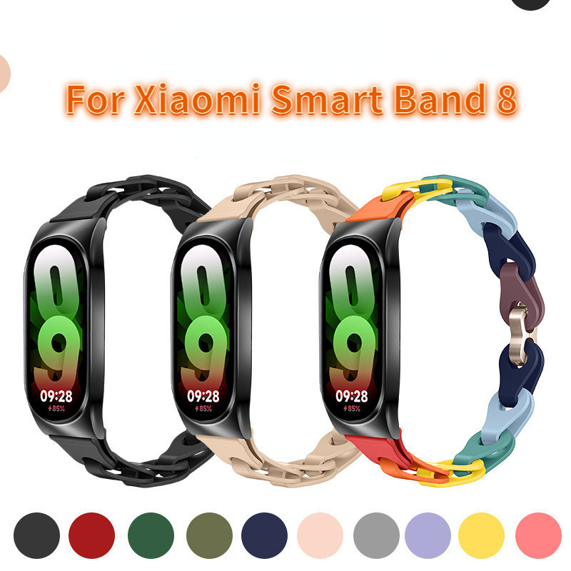 XIAOMI 2024 新款小米手環 8 時尚鏤空手鍊,矽膠時尚替換錶帶