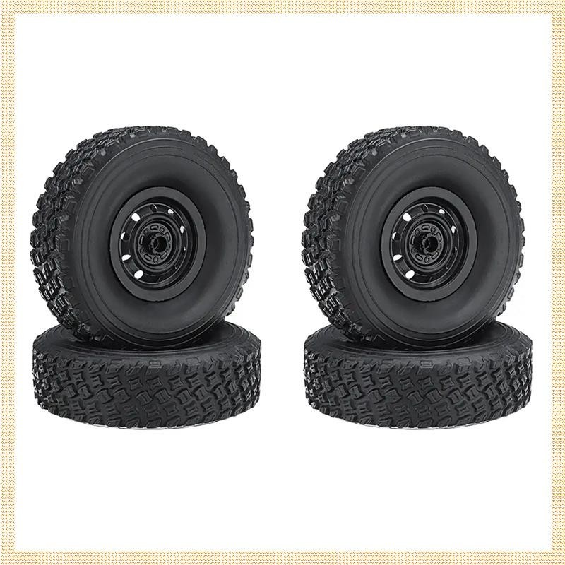 4 件 RC 汽車輪胎輪胎車輪升級配件適用於 MN D90 D91 D99 MN99S WPL C14 C24 C34
