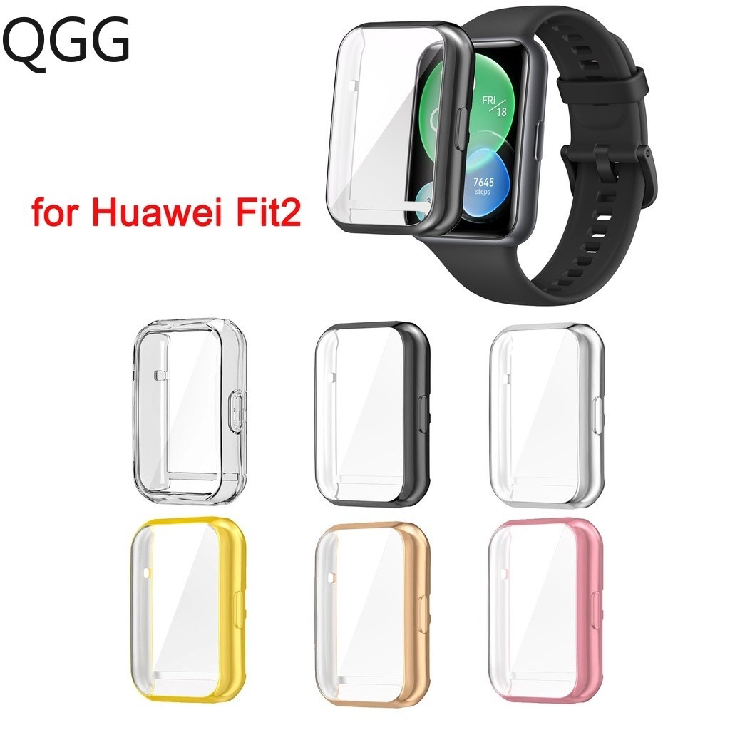 華為 Tpu 電鍍錶殼保護套適用於 Huawei Watch Fit 2 Fit2
