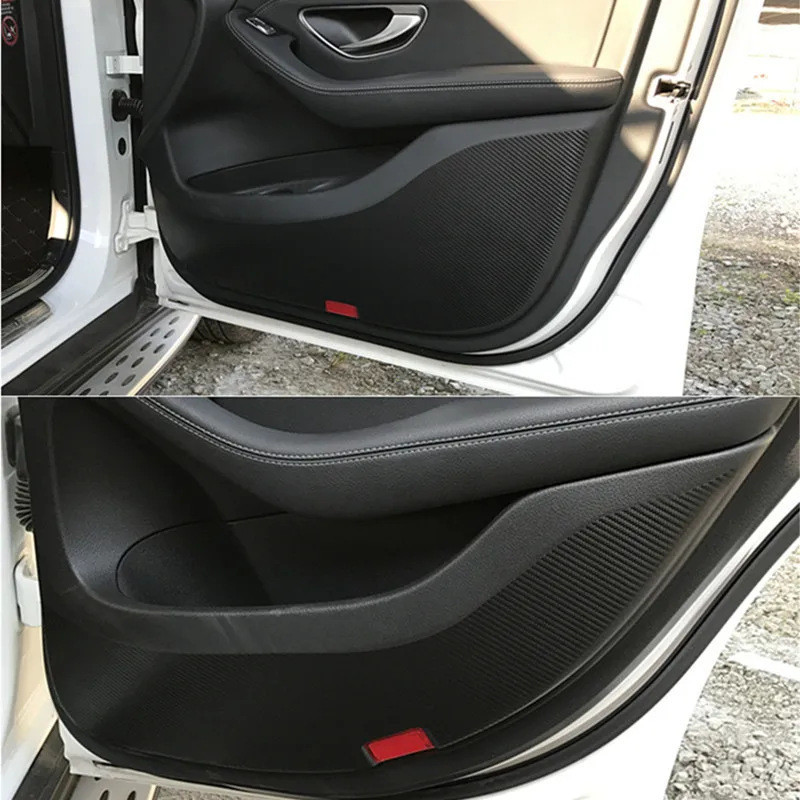 適用於賓士GLC X253 2016-2018車門防踢墊保護膜貼膜貼紙汽車配件Benz賓士 車標貼 改裝裝飾貼
