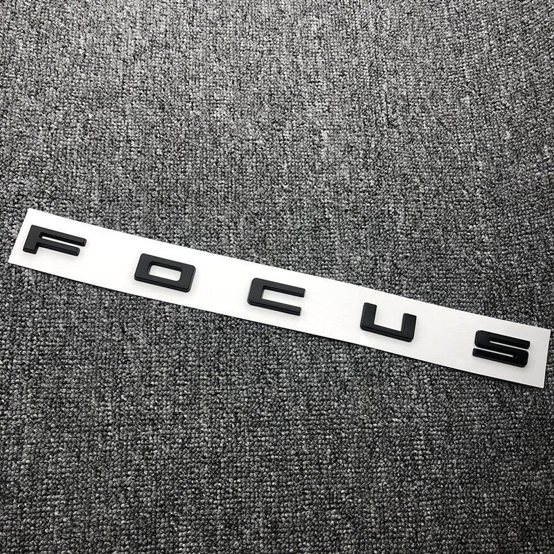 19-22款 新focus 福克斯 尾標 FOCUS 字標 替換式車標 福特 黑色英文標 個性 創意 高配