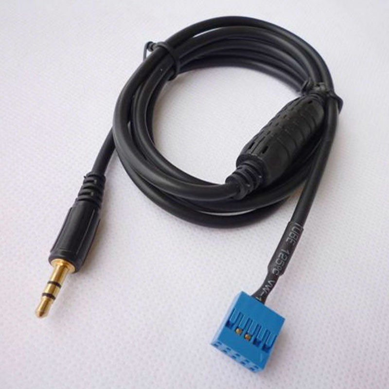 &lt;有貨&gt; 汽車 AUX 輸入模式電纜 3.5mm 公頭輸入接口適配器適用於適用於適用於 BMW E46 98-06