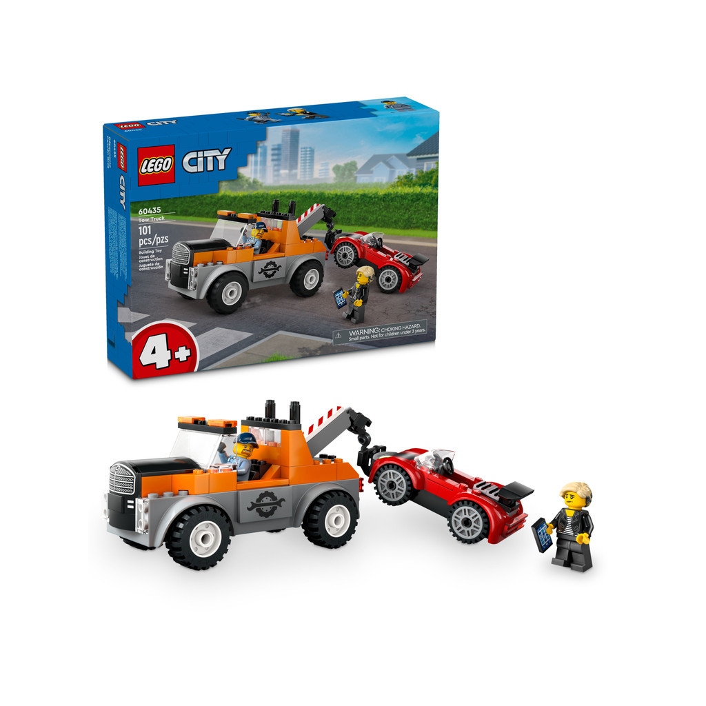 &lt;屏東自遊玩&gt; 樂高 LEGO 60435 City 城市系列 拖吊車和跑車維修