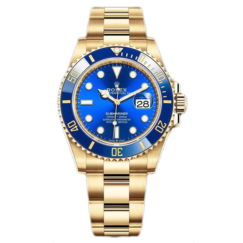 Roléxx⌚️ Watches 潛航者型自動機械手錶男126618全金藍水鬼